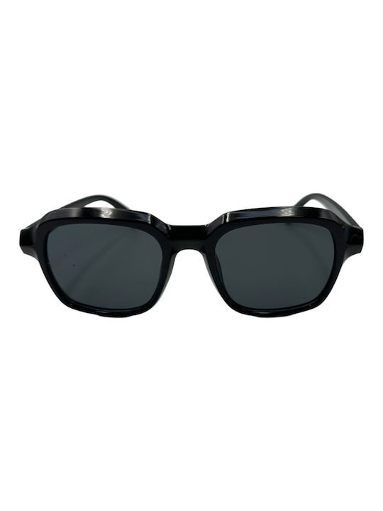 V-store Sunglasses with Black Plastic Frame and Black Lens 5006BLACK