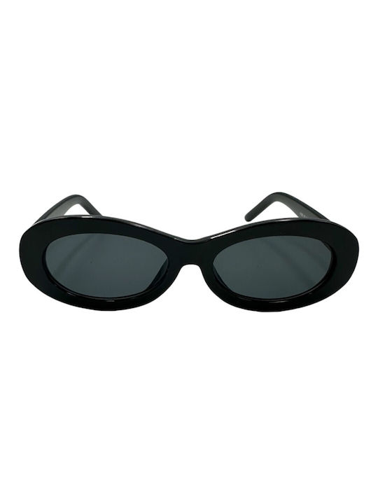 V-store Women's Sunglasses with Black Plastic Frame and Black Lens 5086BLACK