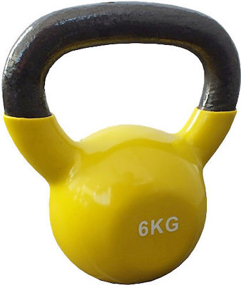 Mambo Max Yellow Cast Iron Kettlebell 6kg