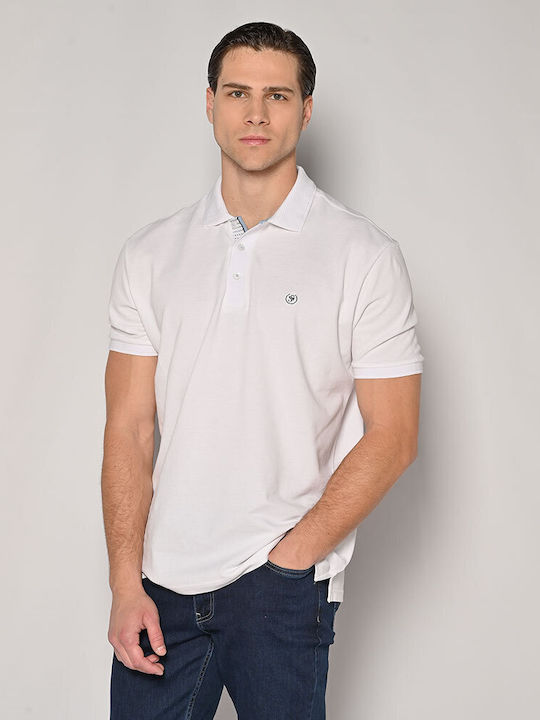 Sogo Men's Blouse Polo White