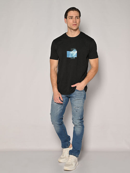 Camaro Herren T-Shirt Kurzarm Schwarz