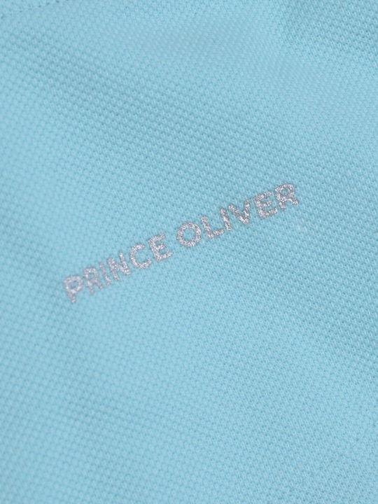 Prince Oliver Men's Blouse Polo Light Blue