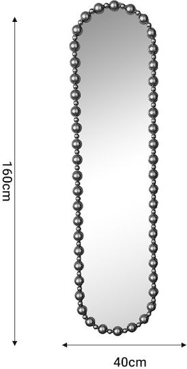 Inart Baris Ολόσωμος Οβάλ Χρυσός 160x40cm Inart Baris Ολόσωμος Οβάλ Χρυσός 160x40cm