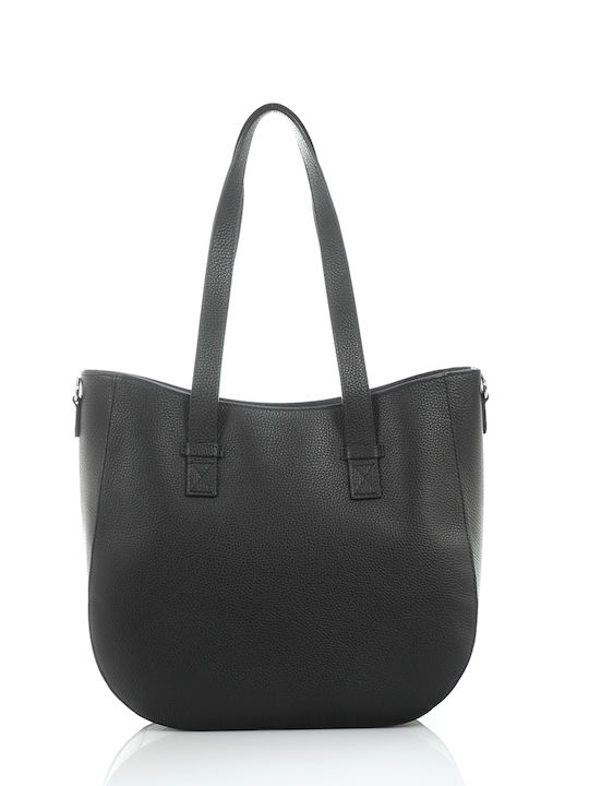 De piele Geantă de damă Tote De mână Neagră