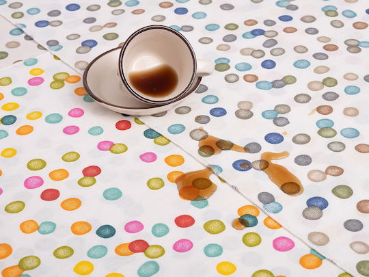 Viopros Tablecloth Stain Resistant Rania Blue 140x220cm