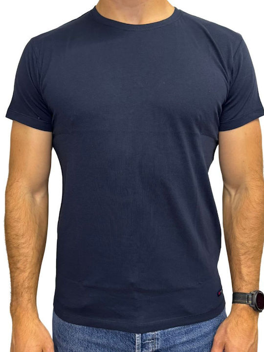 Van Hipster Men's Short Sleeve Blouse dark blue