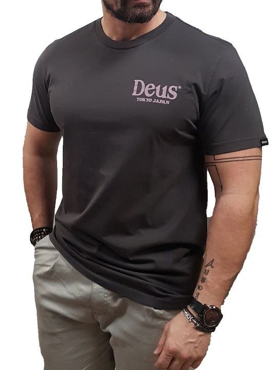 Deus Ex Machina T-shirt Bărbătesc cu Mânecă Scurtă Antracit