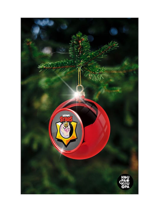 Brawl Stars Christmas Tree Ornament Red 8cm