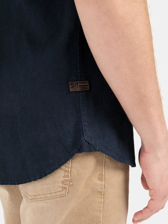 Cu mânecă scurtă In Cămașă Dark Blue