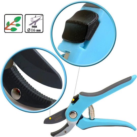 Richmann Pruning Shears Type Ratchet Length 20cm with Maximum Cutting Diameter 16mm