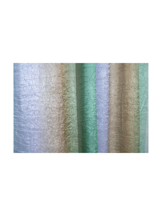 Viopros Curtain With Pencil Pleat Blue 270x280cm