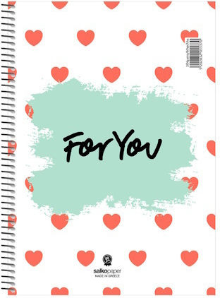 Spiral Notebook with Various Designs A4 21x29 180 pages 3 Subjects 5538