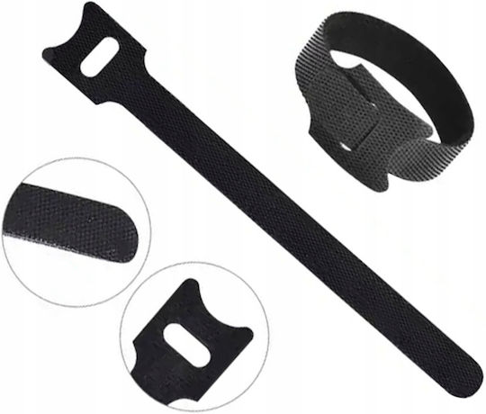 Cable Ties Plastic 12mm x 150mm in Black Colour (100 pcs)