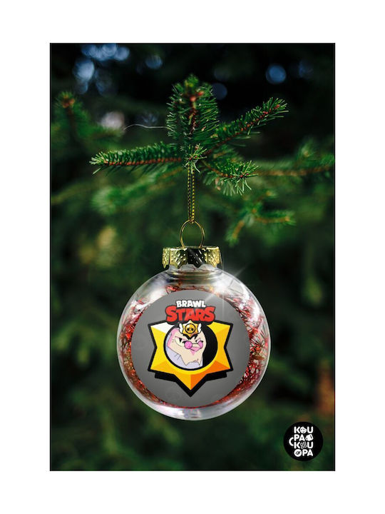 Brawl Stars Byron Christmas Tree Ball Transparent Red Filling 8cm