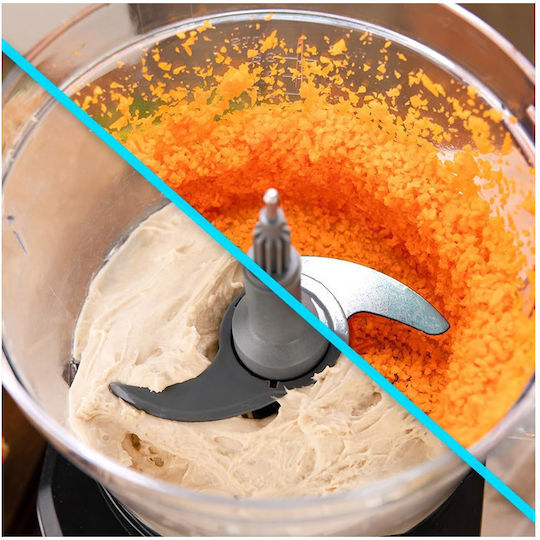 Cecotec Comino 1000 Procesor alimentar multifuncțional 1000W cu vas 2lt și Blender cu vas Negru