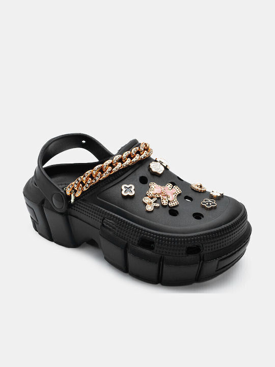 Luigi Damen Anatomisch Clogs Schwarz