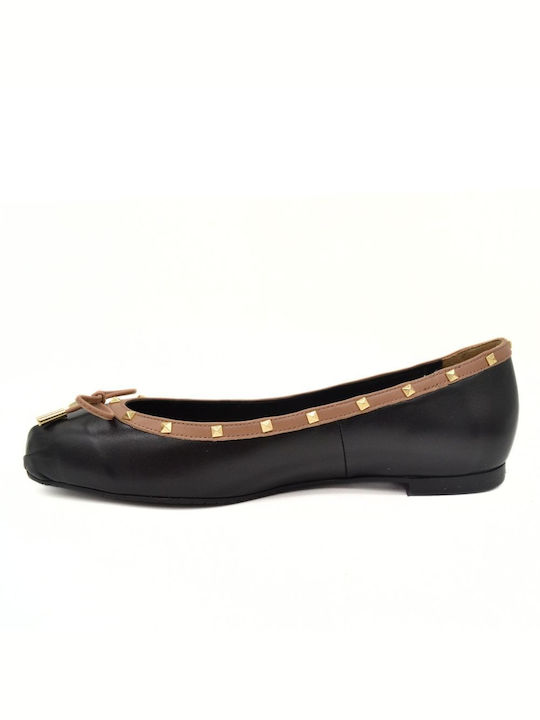 Hawkins Premium Leather Ballerinas Black