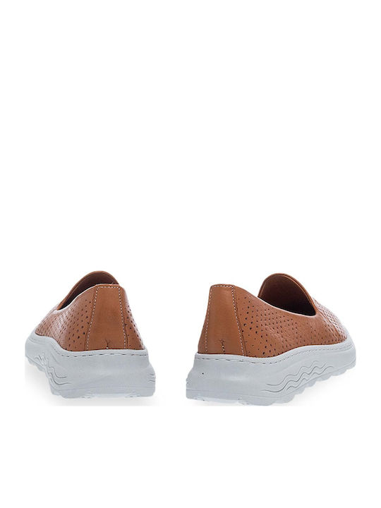 Γυναικεία Slip-On Δερμάτινα Ταμπά
