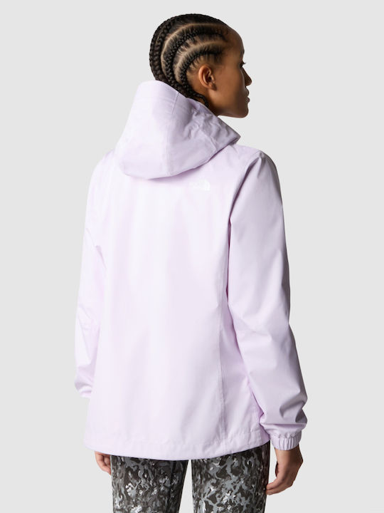 The North Face Quest Κοντό Γυναικείο Μπουφάν για Χειμώνα Icy Lilac