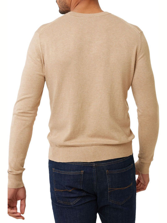 Mexx Herren Langarm-Pullover Beige