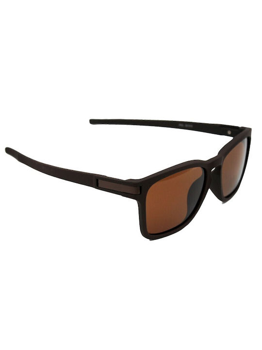 V-store Sunglasses with Brown Plastic Frame and Brown Polarized Lens POL20.513BROWN