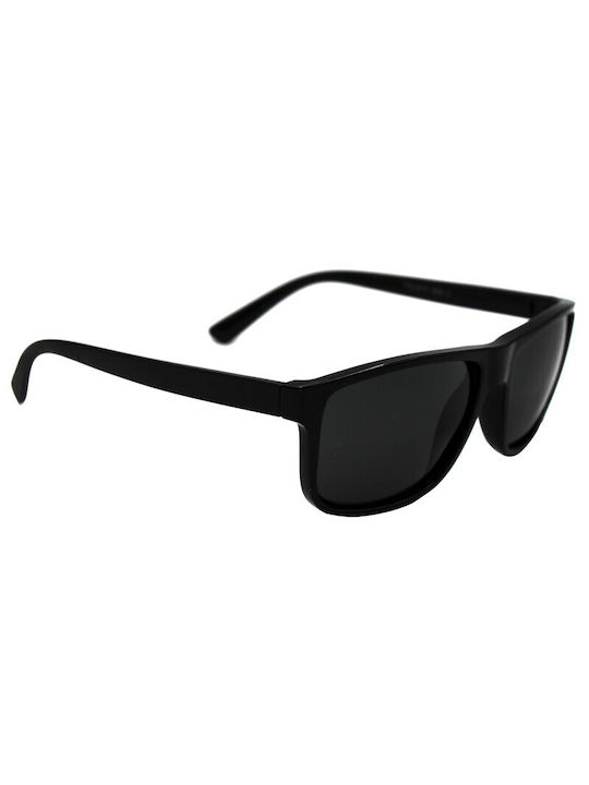 V-store Sunglasses with Black Plastic Frame and Black Polarized Lens POL2018.9006.2MAT