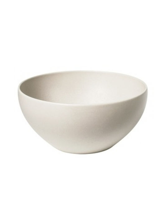 Fine Serving Bowl Round made of Porcelain Beige with Diameter 12cm