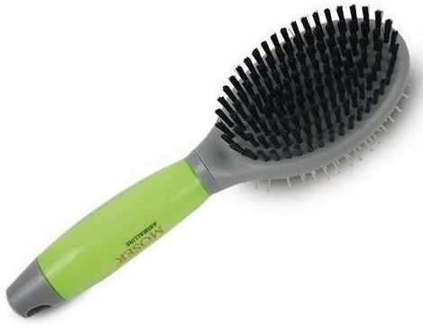 Moser Perie Mici / Mare Câini Cu două fețe pentru Îngrijirea Blănii Verde