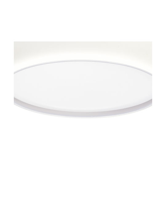 Milagro Μοντέρνα Πλαφονιέρα Οροφής με Ενσωματωμένο LED σε Λευκό χρώμα 39εκ.