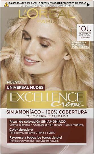 L'Oreal Paris Excellence Creme Hair Dye Light blonde Nº 9.0