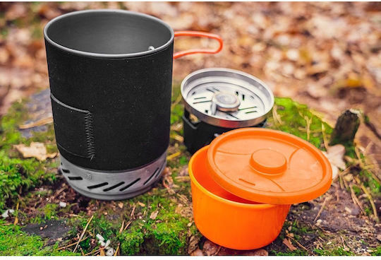 Arzator de camping portabil cu aprindere piezoelectrica pe gaz 3 in 1 2200 W Oala din otel inoxidabil Neo