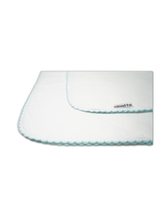 Ninetta Bebe Burp Cloth in White Color