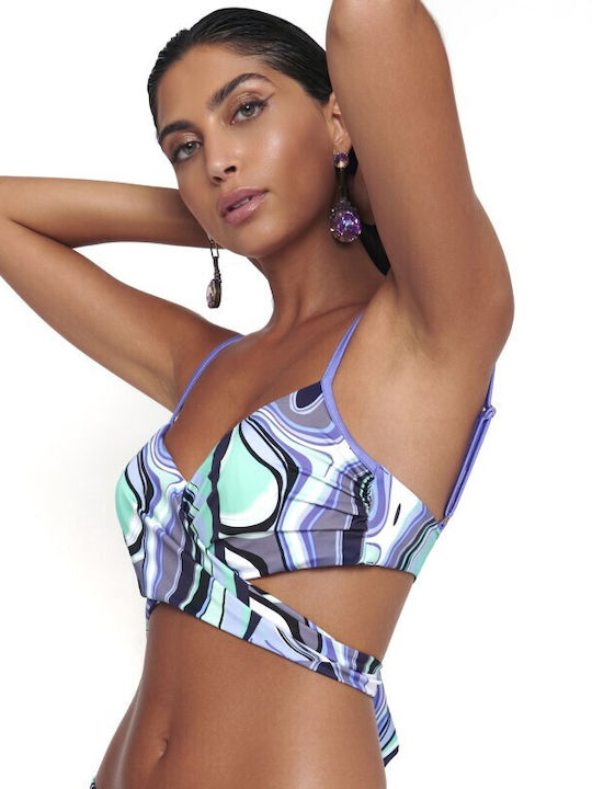 Bluepoint Padded Underwire Bikini Swim Top Multicolour