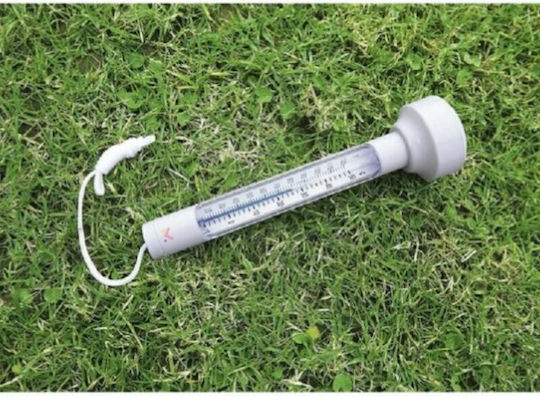 Floating Thermometer String Measuring Water Temperature In Pools 19 X 5 Cm White