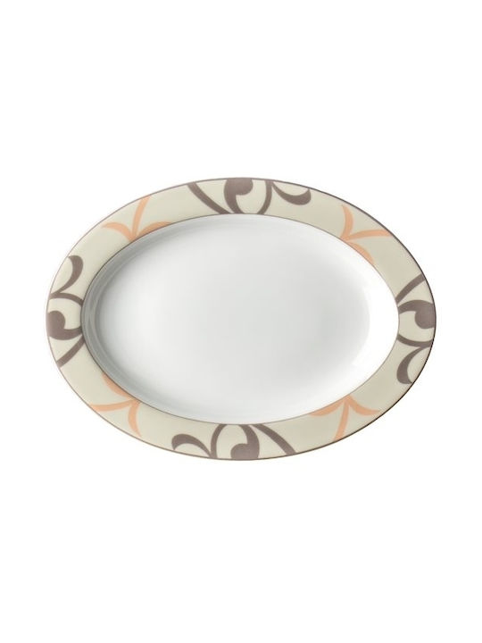 Van Kottler Serving Platter Oval made of Porcelain Beige 21x21cm