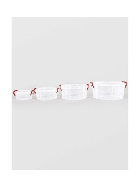 Sterk Lunchbox Kunststoff Transparent 4Stück