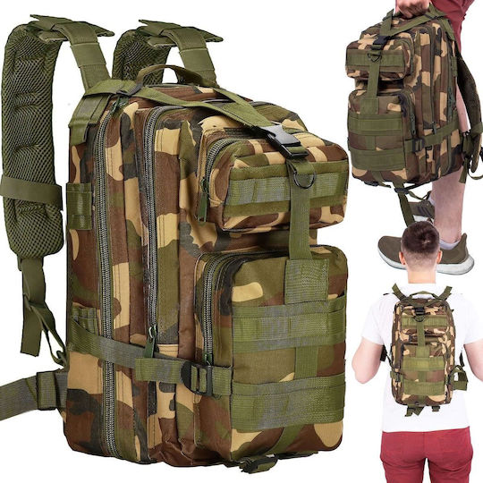 Military Backpack Zola Adjustable Shoulder Straps 45 L Capacity Waterproof Dark Army Model