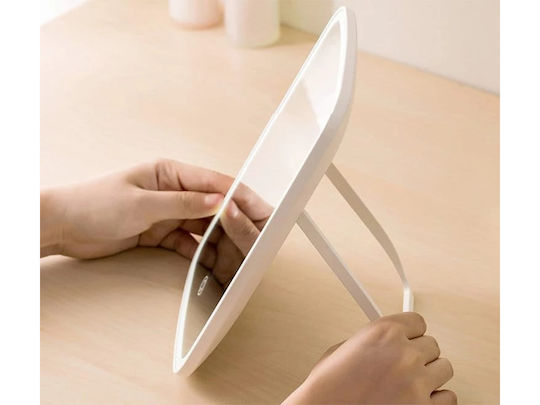 Make-up Mirror 24096 Built-in Led Lighting Micro Usb Type B Cable Charging Rectangular 24x