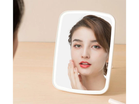 Make-up Mirror 24096 Built-in Led Lighting Micro Usb Type B Cable Charging Rectangular 24x