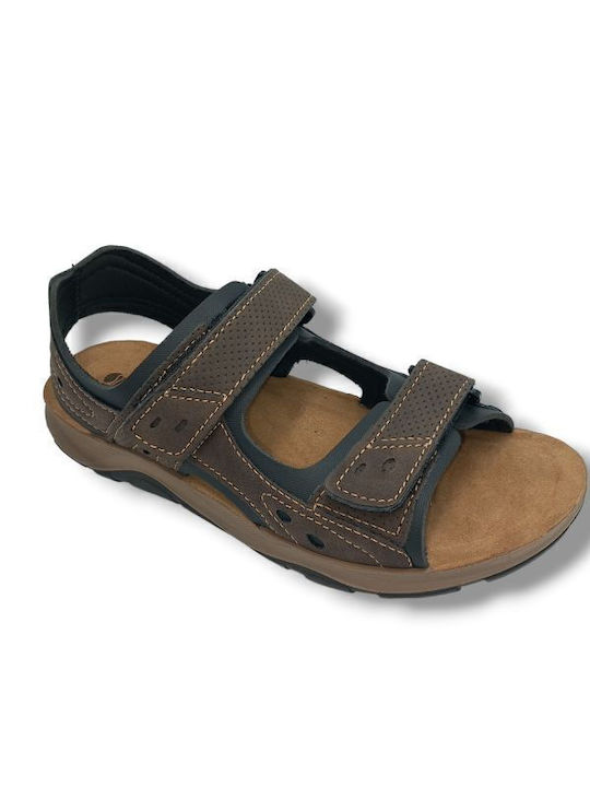 Leather Men's Sandal Inblu T0120100 Brown Normal Fit Leather Men's Sandal Inblu T0120100 Brown Normal Fit
