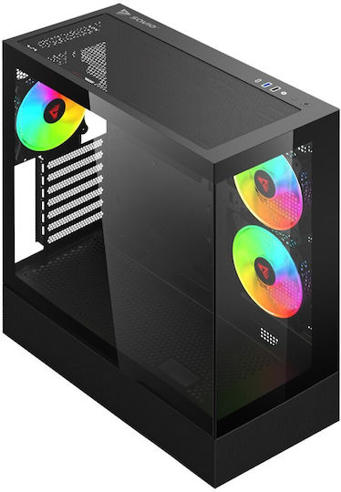 Savio Sigma X1 Gaming Middle Tower Carcasă PC Cu Deschidere Laterală Neagră