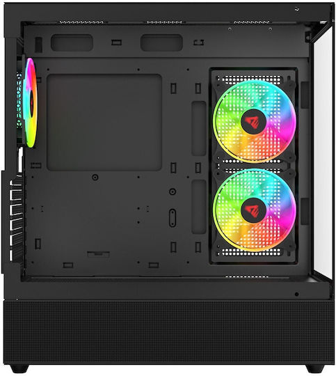 Savio Sigma X1 Gaming Middle Tower Carcasă PC Cu Deschidere Laterală Neagră