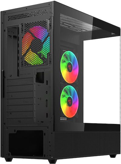 Savio Sigma X1 Gaming Middle Tower Carcasă PC Cu Deschidere Laterală Neagră