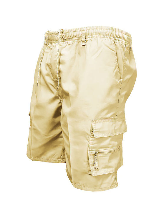 Primo&secondo Herren Cargo-Shorts 5er-Pack Baumwolle Schwarz-Beige-Anthrazit-Khaki-Dunkelblau