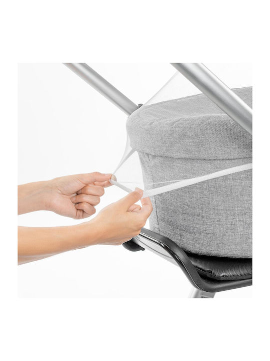 Reer Mosquito Net for Stroller Bitesafe Made of Tulle with Elastic Band White