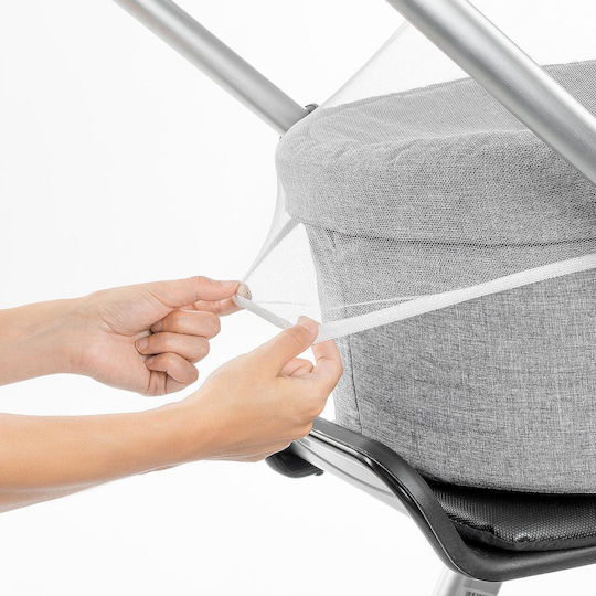 Reer Reer Bitesafe Kinderwagen Moskitonetz aus Tüll mit elastischem Band Weiß