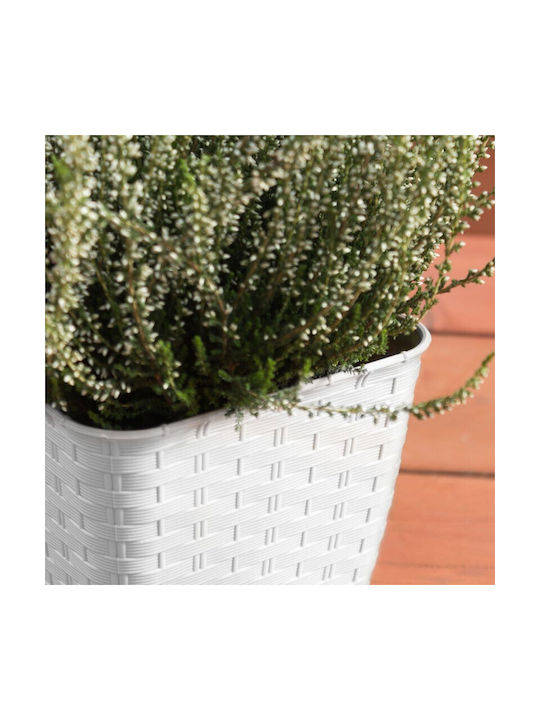 Blumenkasten Kunststoff Braun 49x17x17.5cm.
