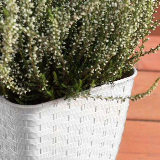 Blumenkasten Kunststoff Braun 49x17x17.5cm.