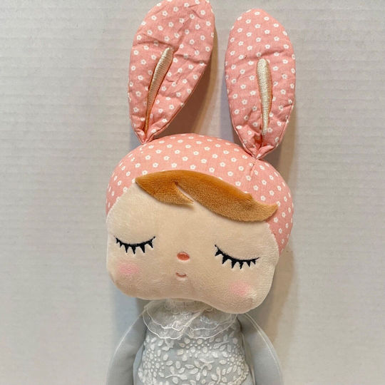 Zola Textile Doll Rosa Bunny Jumpsuit Bunny Bonnet Soft Pleasant To Touch 34 Cm