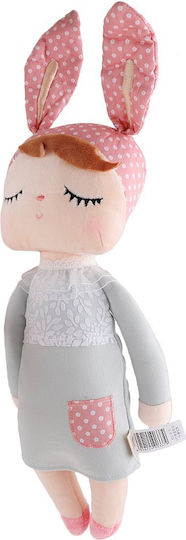 Zola Textile Doll Rosa Bunny Jumpsuit Bunny Bonnet Soft Pleasant To Touch 34 Cm